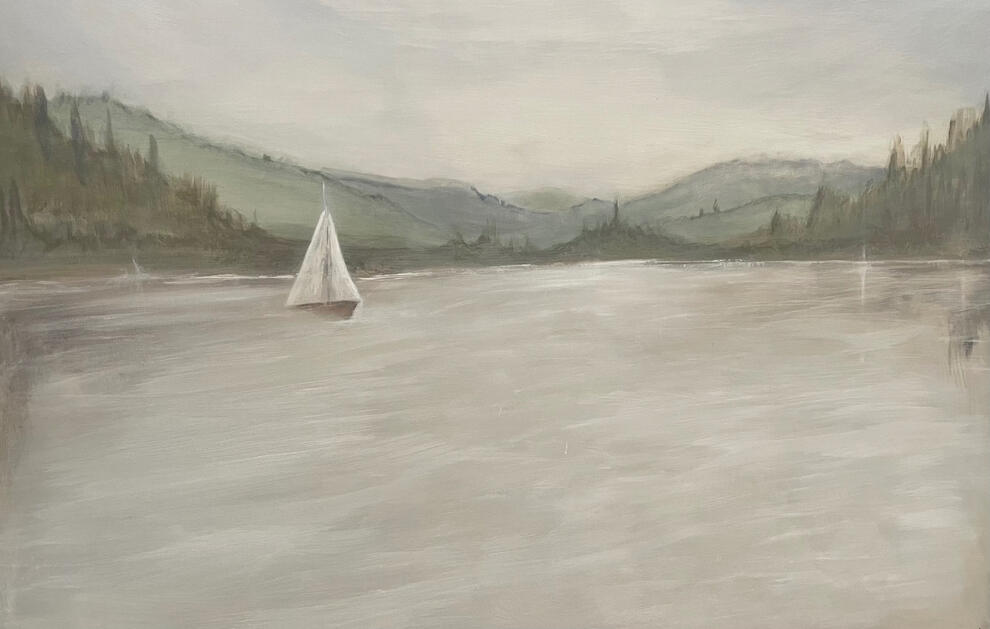Custom landscape canvas painting